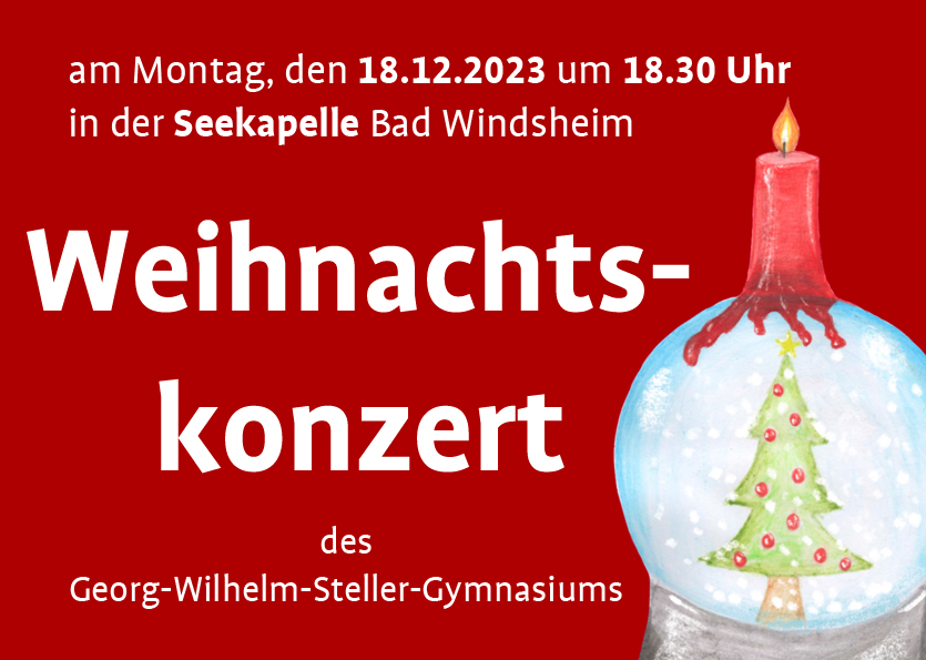 Einladung Weihnachtskonzert 23 Kerze