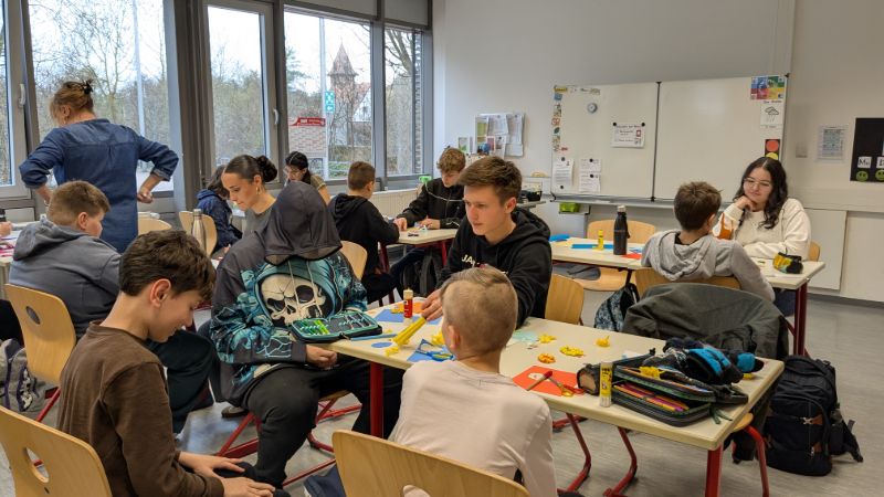 Integratives Basteln mit der Franziskus-Schule